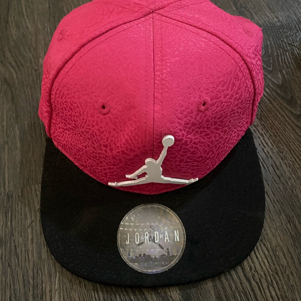 Air Jordan Jumpman Snapback Infant/Kids Pink and White Cap Hat